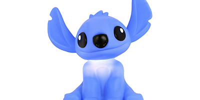 Luminária Abajur de Led Angel Stitch Disney Bivolt